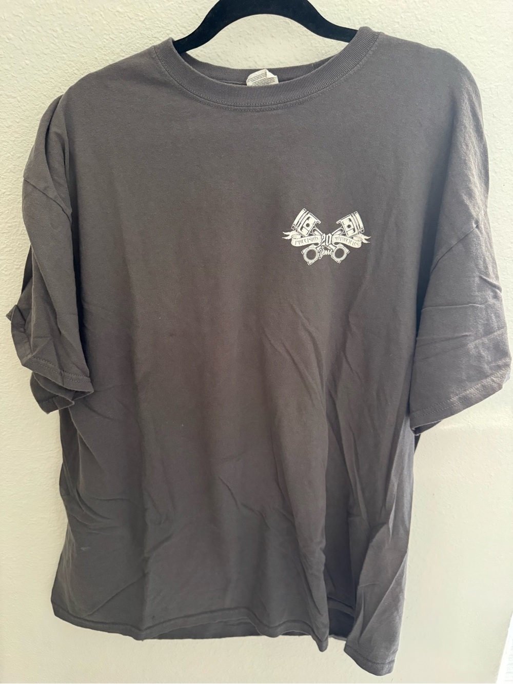 Men's Charcoal Graphic Crewneck T-Shirt - Casual Comfort